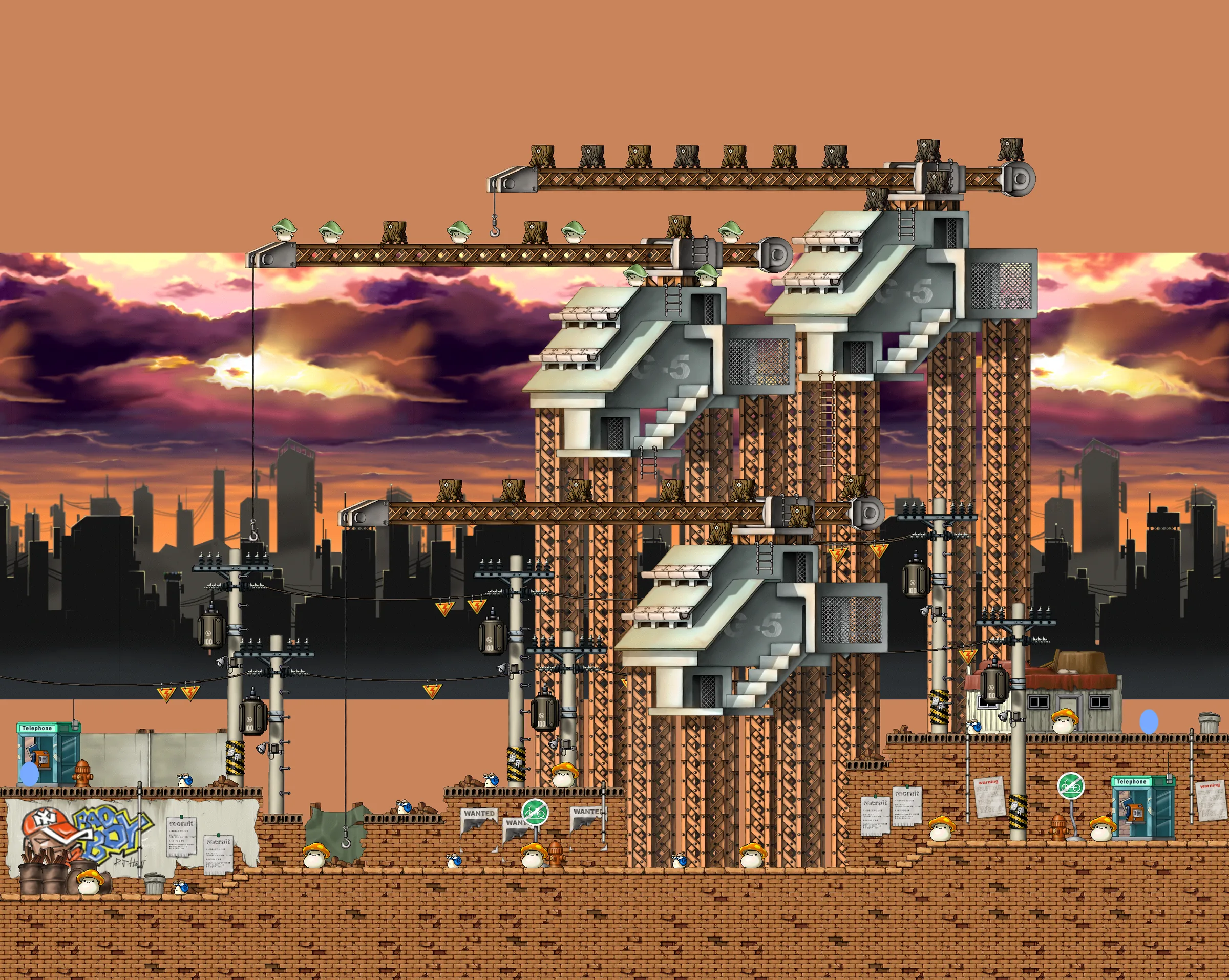 Sunset Skyのマップ