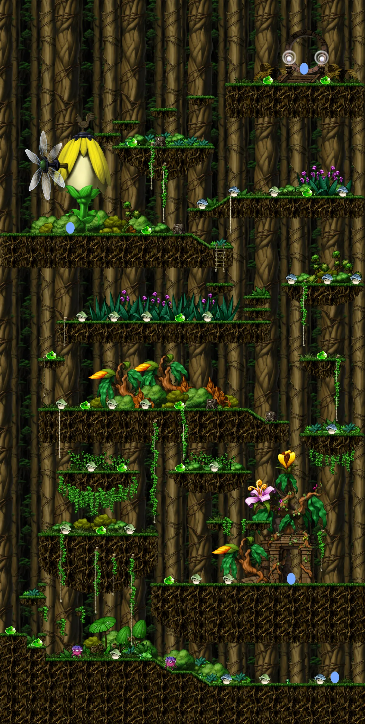 Swampy Land in a Deep Forestのマップ