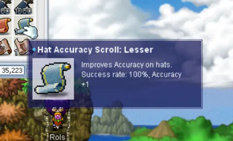 Screenshot 1 of Hat Accuracy Scroll: Lesser